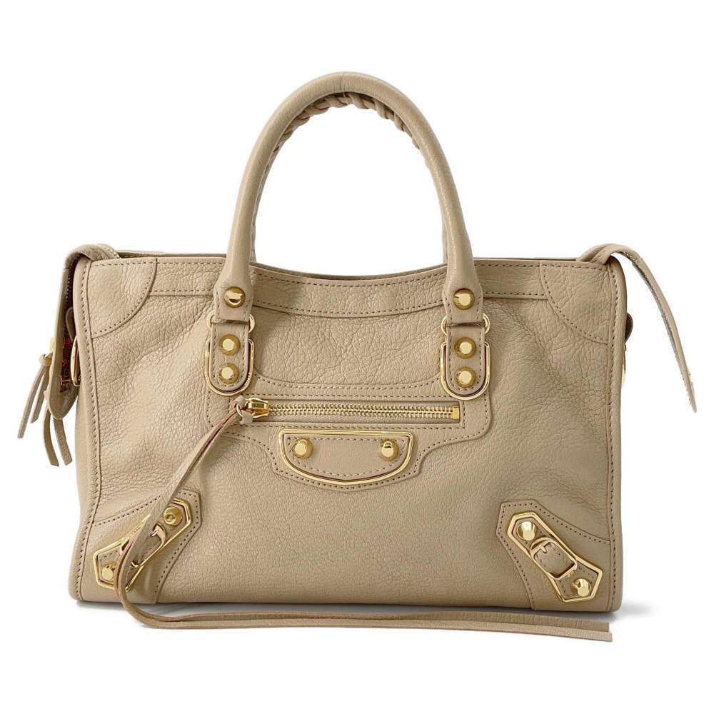 Balenciaga Handbag Metallic City Leather Bag
